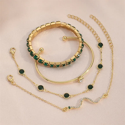 Geometric Cuff Bracelet Set