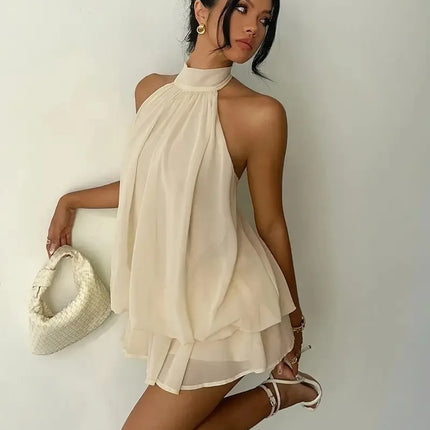 Women's Halter Mini Dress