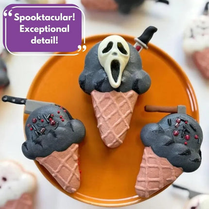 Horror Movie Character Molds – Halloween Silicone Molds for Chocolate, Candy, Resin, Crafts – 3D Scary Film Icons for Party Trea