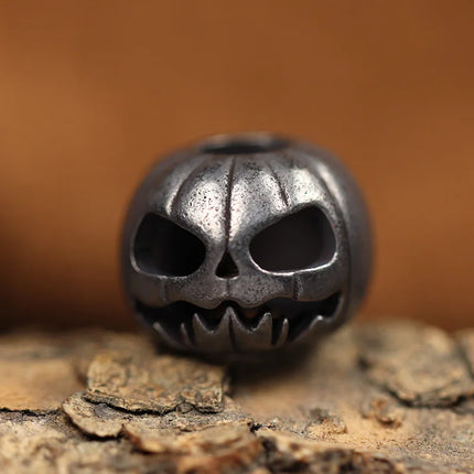 Halloween Pumpkin Skull Face Lantern EDC Brass Knife Beads DIY Woven Paracord Lanyard Pendants Outdoor Tool Hangings Accessories