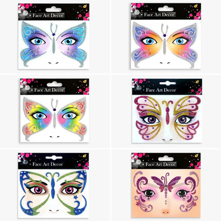 Halloween Carnival Party Face Stickers Animal Face Stickers Valentine's Day Face Stickers Makeup Stickers Children's Stickers