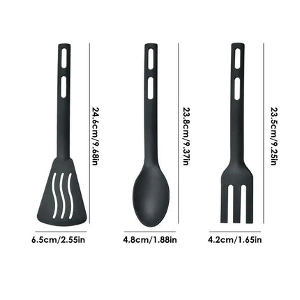 Kitchen Tool Set Nylon Cooking Tools Set Sturdy Cutlery Kit With Non-Stick Spatulas Comfortable Handle Cookware Accessories