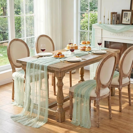 Pearl Tulle Table Runner