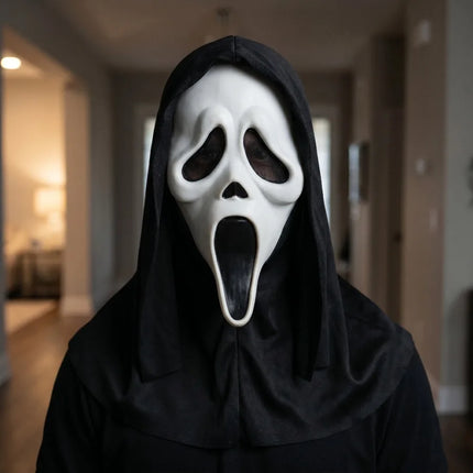 Scream Ghostface Mask Latex Horror Full Head Party Ghostface Mask Grimace Prank Cosplay Prop Hallowee Decor Party Supplies Gift