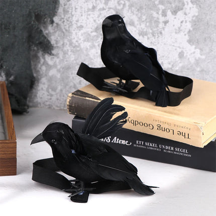 Halloween Party Costumes Black Crow with Shoulder Strap Decoration Cosplay Props