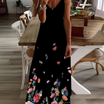 Women's Floral Beach Maxi Dress