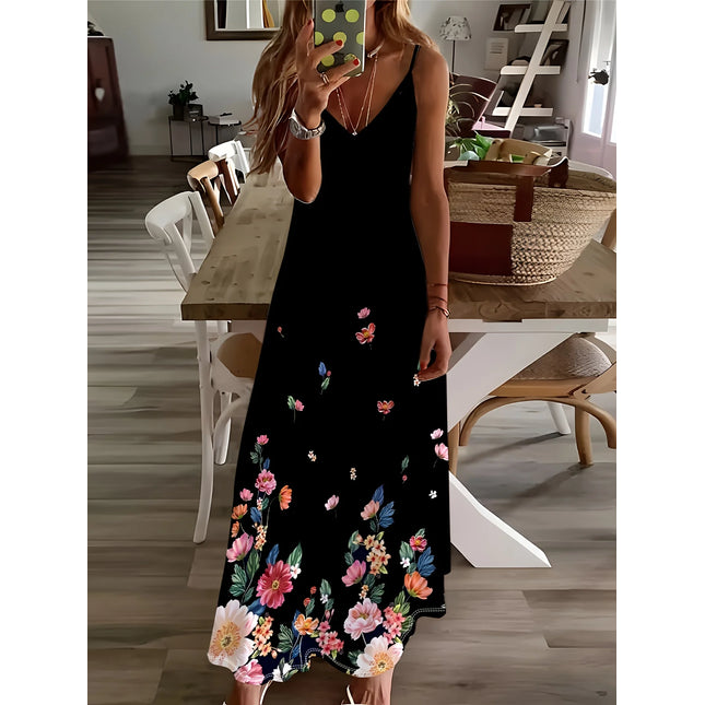 Women's Floral Beach Maxi Dress