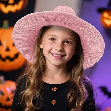 Halloween Witch Hat Long Point Hat Knitted Cap for Women Halloween Party Hat Magical Hat Festival Party Cosplay Decoration