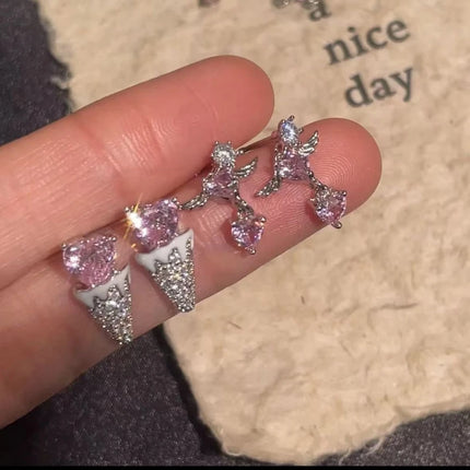Pink Zircon Cartilage Stud