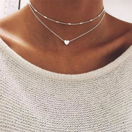 Minimalist Pearl Chain Necklace