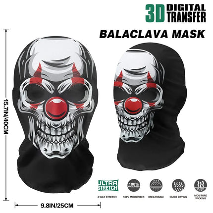 Skeleton Full Face Fashion Headwear Mask Motorcycle Perspective Net Balaclava Bike Outdoor Wearing Halloween, Christmas Mask