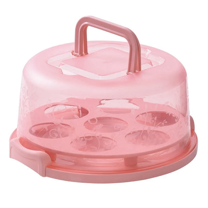 B62B-Cake Box Cupcake Holder With Lid Transparent Cake Transparent Cake Box Carrier With Lid Handles Cupcake Holder