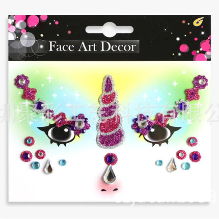 Halloween Carnival Party Face Stickers Animal Face Stickers Valentine's Day Face Stickers Makeup Stickers Children's Stickers