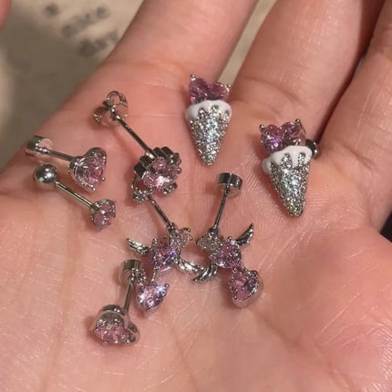 Pink Zircon Cartilage Stud
