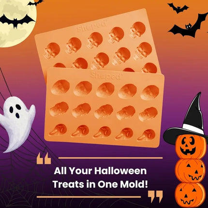 Horror Movie Character Molds – Halloween Silicone Molds for Chocolate, Candy, Resin, Crafts – 3D Scary Film Icons for Party Trea