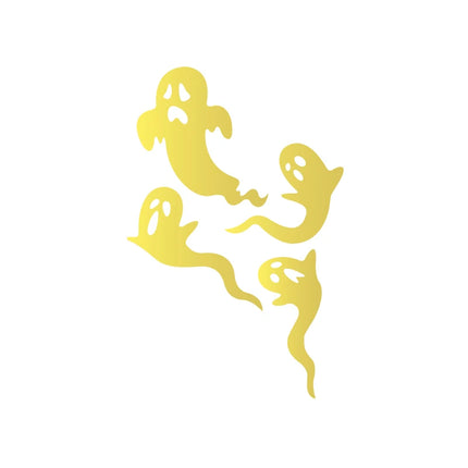 Halloween Car Rearview Mirror Vinyl Sticker Spooky Ghost Decals 7 Mini Bats Sticker Car Accessories Decorative Halloween Gift