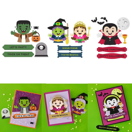 August 2026 New Halloween 13 Days of Crafty Treats Metal Cutting Dies Clear Stamps for DIY Making Card Scrapbook Embossed Paper