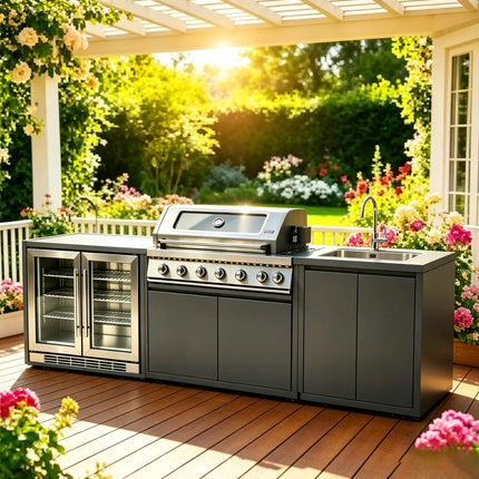 Full Kitchens Offer Complete Outdoor Kitchens, Durable Cabinets Set with Kitchen Islands & Carts, Ensemble Casserole De Cuisine