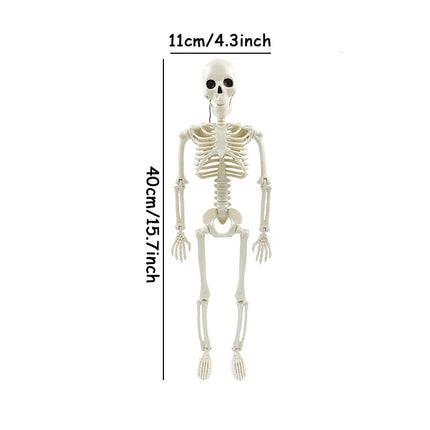 1pc Happy Halloween Modeling Humanoid Skeleton Decorative Props Haunted House Home Bedroom Balcony Decoration Party DIY Supplies