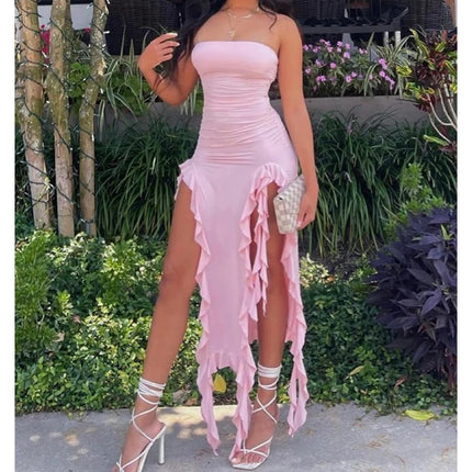 Women's Floral Strapless Mini Dress