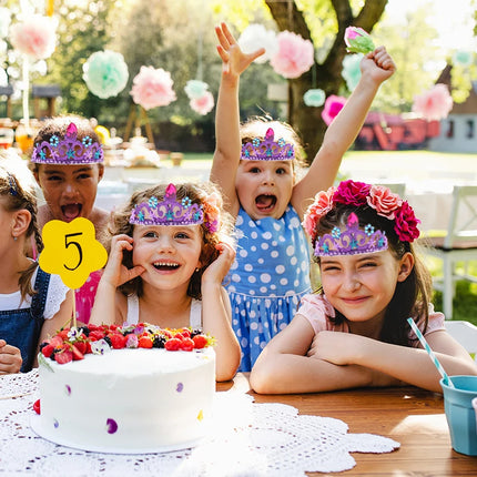 Mermaid Series Theme Party Children's Crown Birthday Crown Birthday Party Supplies Mermaid Props Decoration Headdress