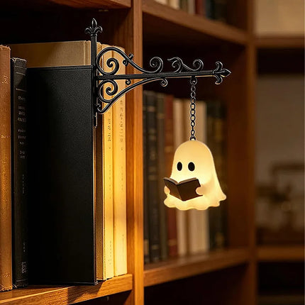 Halloween Retro Bookshelf Lighting Wall Mounted Reading Lamp Metal Gothic LED Night Light  for Studious Home Room Ornament