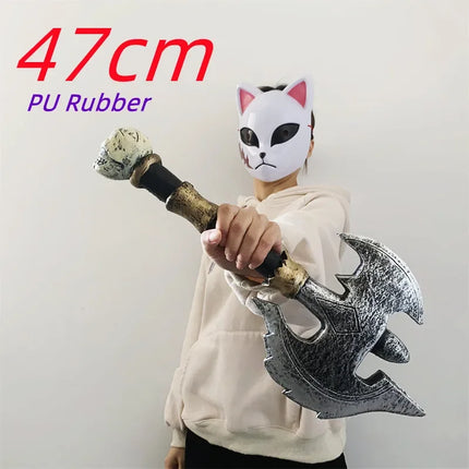 Halloween Scary Props Short KnifeKitchen Knife Weapons 1:1 Role Playing  Gasai Yuno Cosplay Safety PU Rubber Gifts