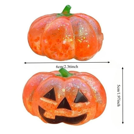 Halloween Pumpkin Maltose Stress Ball Squishy Toy Soft Stress Ball Slow Rebound Fidget Toy Stress Relief Funny Gift for Adults
