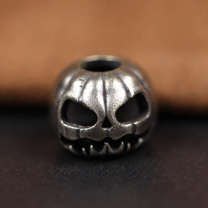 Halloween Pumpkin Skull Face Lantern EDC Brass Knife Beads DIY Woven Paracord Lanyard Pendants Outdoor Tool Hangings Accessories