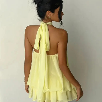 Women's Halter Mini Dress