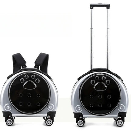 Small Pet Trolley Clear Shoulder Cat Bag Pack Breathable Crate for Journey Outside Portable Pet Products Supplies Carriers