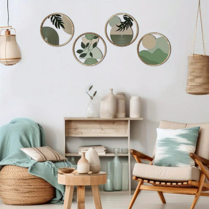 Bohemian Wooden Wall Art Set