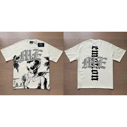 Angel Print Cotton T-Shirt
