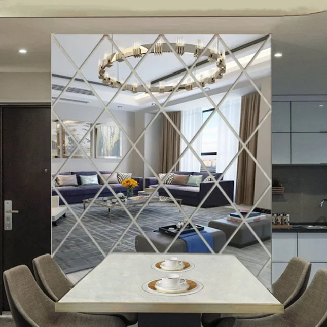 3D Acrylic Mirror Wall Stickers