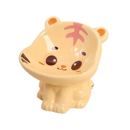 New Cartoon Ceramic Cat Bowl Creative Cute Puppy Dog Feeder Pet Feeding and Water Eatting Bowl Drinker Porcelain Pet Supplies